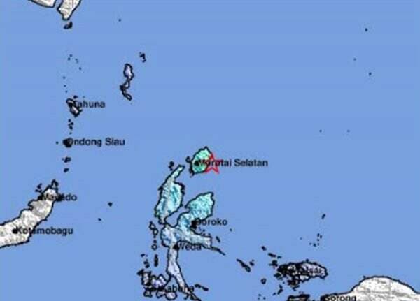  Gempa M5,6 Guncang Daruba Malut, BMKG: Akibat Subduksi Lempeng Laut Pasifik