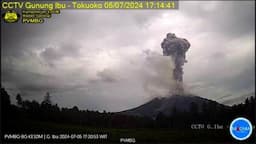 Gunung Ibu 7 Kali Erupsi hingga Pagi Ini, Luncurkan Abu Vulkanik Setinggi 1 Km