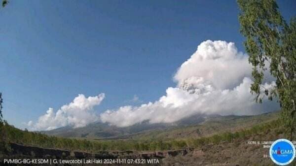 Pascaerupsi Gunung Lewotobi Laki-Laki, PVMBG Ingatkan Waspada Potensi Banjir Lahar