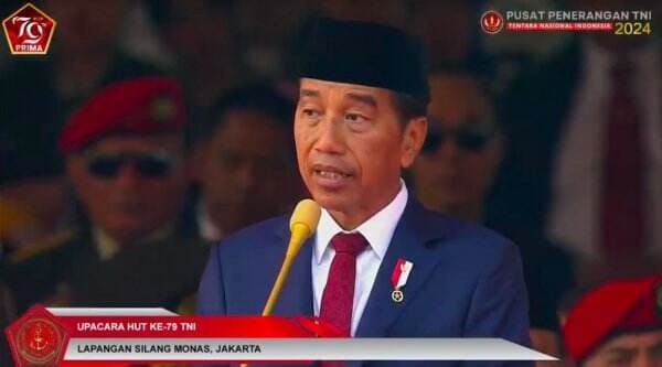 HUT Ke-79 TNI, Presiden Jokowi Puji Prabowo Mampu Memodernasi Alutsista