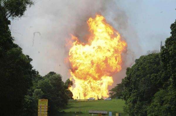 Dahsyatnya Ledakan Pipa Gas Petronas serasa Gempa Bumi, Suhu Capai 1.000 Derajat Celsius Dahsyatnya Ledakan Pipa Gas Petronas serasa Gempa Bumi, Suhu Capai 1.000 Derajat Celsius