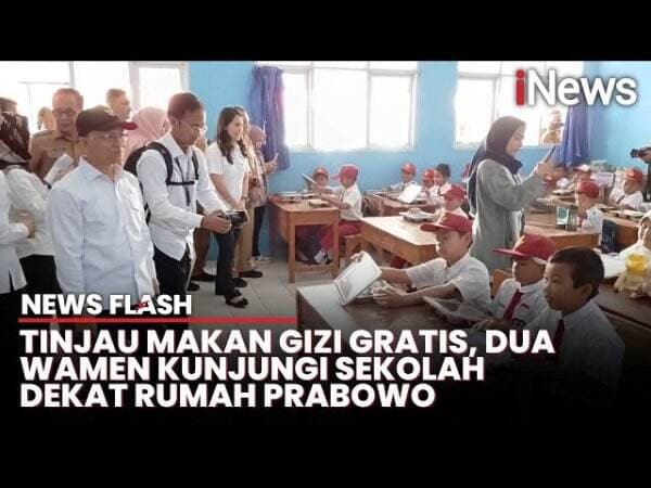 Dua Wamen Tinjau Pemberian Makan Gizi Gratis di Dua Sekolah di Bogor 