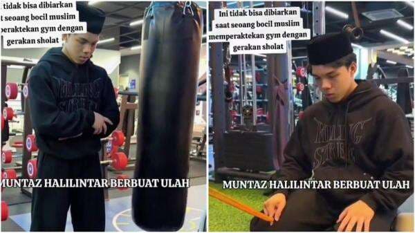 Viral Muntaz Halilintar Diduga Lecehkan Gerakan Sholat di Tempat Gym, Netizen Meradang!