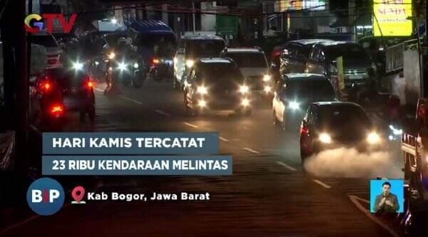 Arus Libur Nataru di Simpang Gadog Terpantau Ramai Lancar