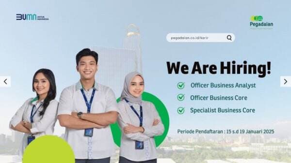 Pegadaian Buka Lowongan Kerja untuk IT, Simak Formasinya