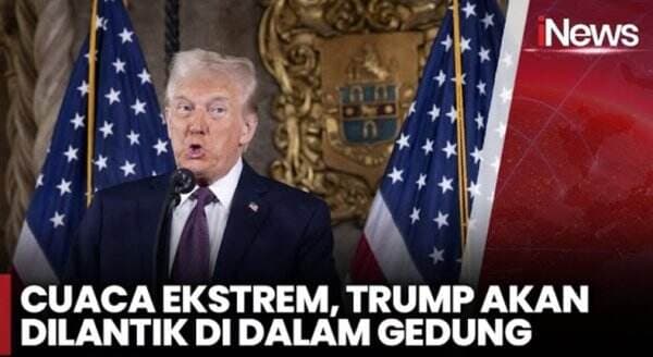 Cuaca Ekstrem, Pelantikan Donald Trump akan Digelar di Gedung