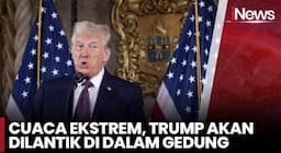 Cuaca Ekstrem, Pelantikan Donald Trump akan Digelar di Gedung