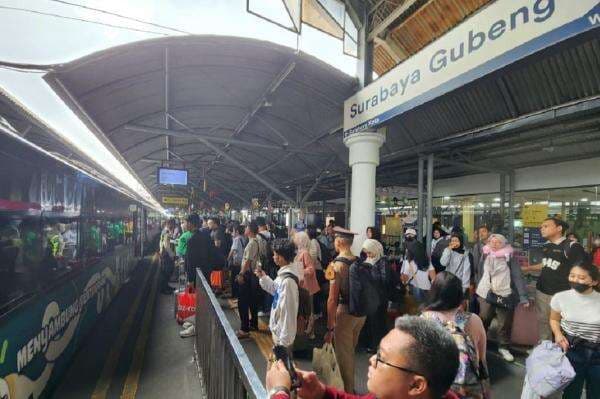 Puncak Arus Mudik Lebaran 2025 Hari Ini, KAI Daop 8 Surabaya Catat 49.103 Penumpang