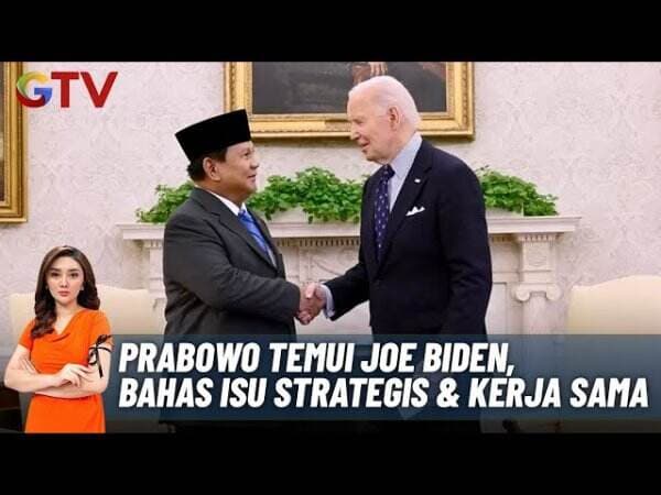 Presiden Prabowo Subianto Bahas Situasi Gaza Saat Bertemu Joe Biden di Gedung Putih