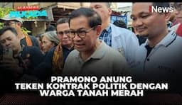 Pramono Teken Kontrak Politik dengan Warga Tanah Merah, Ini Isinya