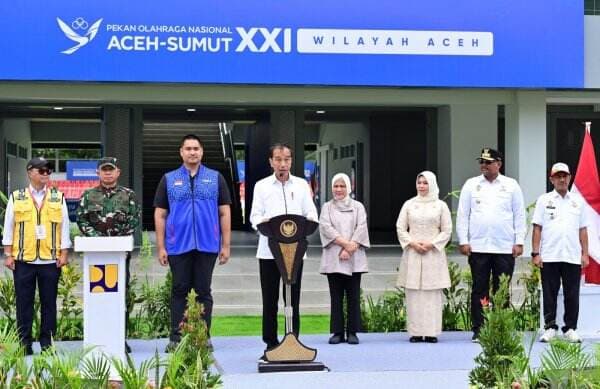 Panglima TNI Dampingi Presiden Jokowi Resmikan Renovasi Pembangunan Venue PON XXI di Aceh