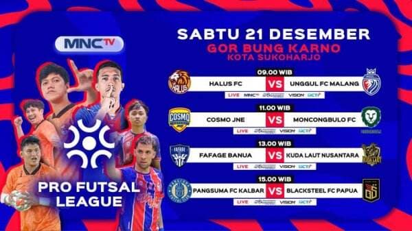 Saksikan Laga Perdana Pro Futsal League 2025: Halus FC Jakarta Vs Unggul FC Malang, Live MNCTV