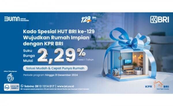 Wujudkan Mimpi Miliki Rumah Idaman dengan Promo KPR BRI Spesial HUT ke-129!