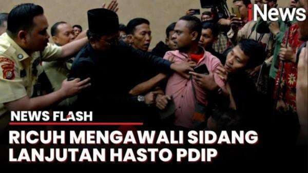 Detik-detik Sidang Hasto Ricuh, Simpatisan Usir 'Penyusup' Provokatif | News Flash Detik-detik Sidang Hasto Ricuh, Simpatisan Usir 'Penyusup' Provokatif | News Flash