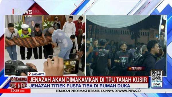 Jenazah Titiek Puspa Disemayamkan di Rumah Duka Malam Ini, Masyarakat Bebas Melayat Jenazah Titiek Puspa Disemayamkan di Rumah Duka Malam Ini, Masyarakat Bebas Melayat