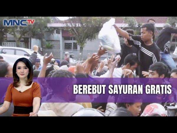 Ribuan Warga Berebut Sayur Gratis di Temanggung, Hanya Setengah Jam Ludes