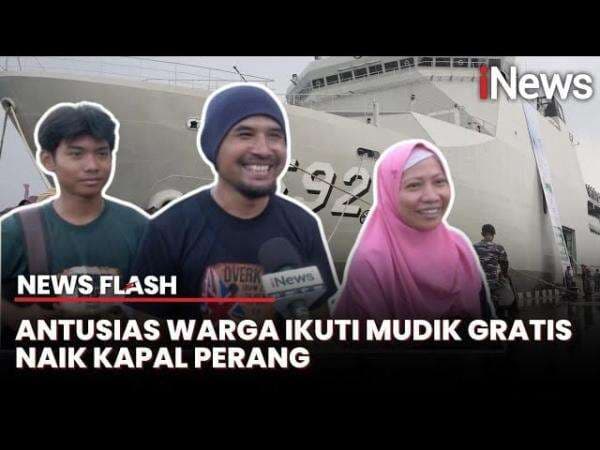 1.495 Peserta Mudik Gratis TNI AL Naik Kapal Perang Tiba di Jakarta 1.495 Peserta Mudik Gratis TNI AL Naik Kapal Perang Tiba di Jakarta