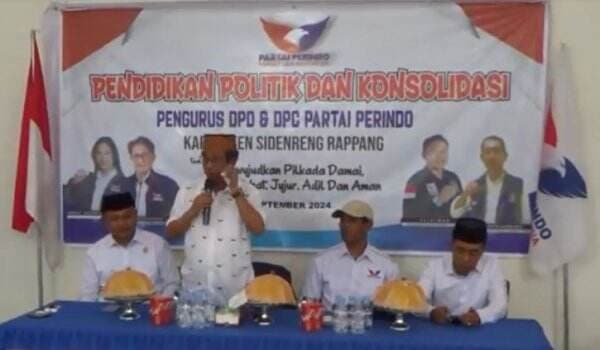 DPW Perindo Sulsel Beri Pendidikan Politik ke Kader di Sidrap