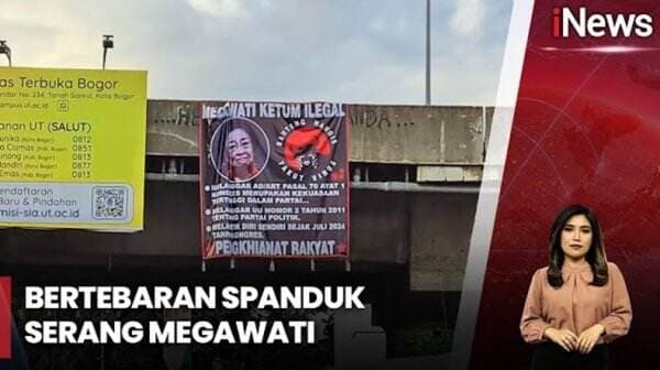 Spanduk Serang Megawati Bertebaran, PDIP Minta Polisi Turun Tangan