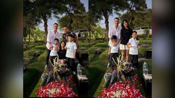 Momen Samuel Rizal dan Anggi Pratama Nyekar Bareng ke Makam Stevie Agnecya Momen Samuel Rizal dan Anggi Pratama Nyekar Bareng ke Makam Stevie Agnecya