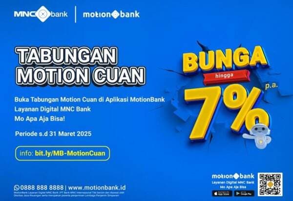 Tarik dan Setor Tunai Makin Gampang dan Cuan, Nikmati Benefitnya di Tabungan Motion Cuan!