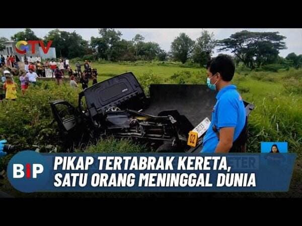 Pikap Tertabrak Kereta di Cirebon, Satu Orang Tewas