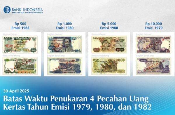 Punya Uang Jadul Ini? Cek Batas Waktu Penukaran di Bank Indonesia Punya Uang Jadul Ini? Cek Batas Waktu Penukaran di Bank Indonesia