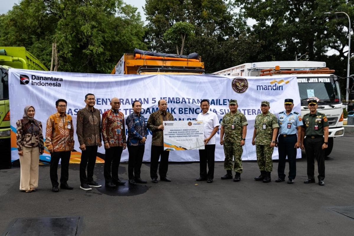 Bank Mandiri Bersama Kemenhan Bangun Lima Jembatan Bailey di Wilayah Bencana Sumatera Bank Mandiri Bersama Kemenhan Bangun Lima Jembatan Bailey di Wilayah Bencana Sumatera