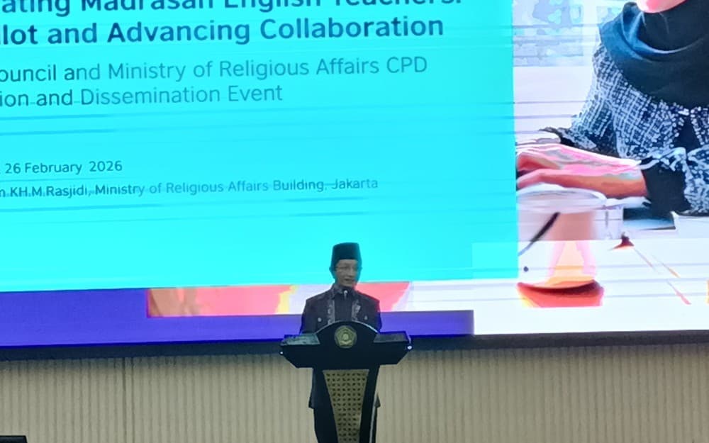 Kemenag Gandeng British Council, Perkuat Kemampuan Bahasa Inggris Guru Madrasah Kemenag Gandeng British Council, Perkuat Kemampuan Bahasa Inggris Guru Madrasah