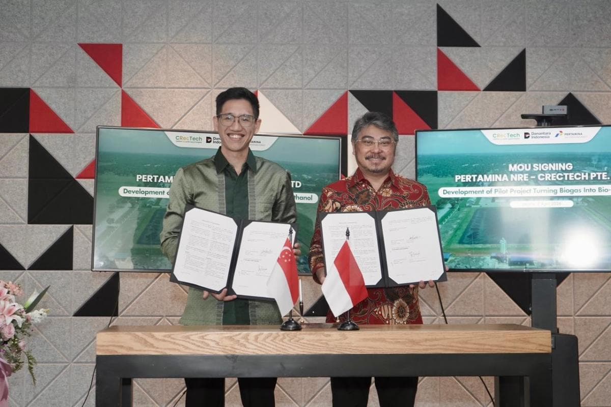 Pertamina Gaet CRecTech Singapura Garap Bisnis Biometanol di KEK Sei Mangkei Pertamina Gaet CRecTech Singapura Garap Bisnis Biometanol di KEK Sei Mangkei