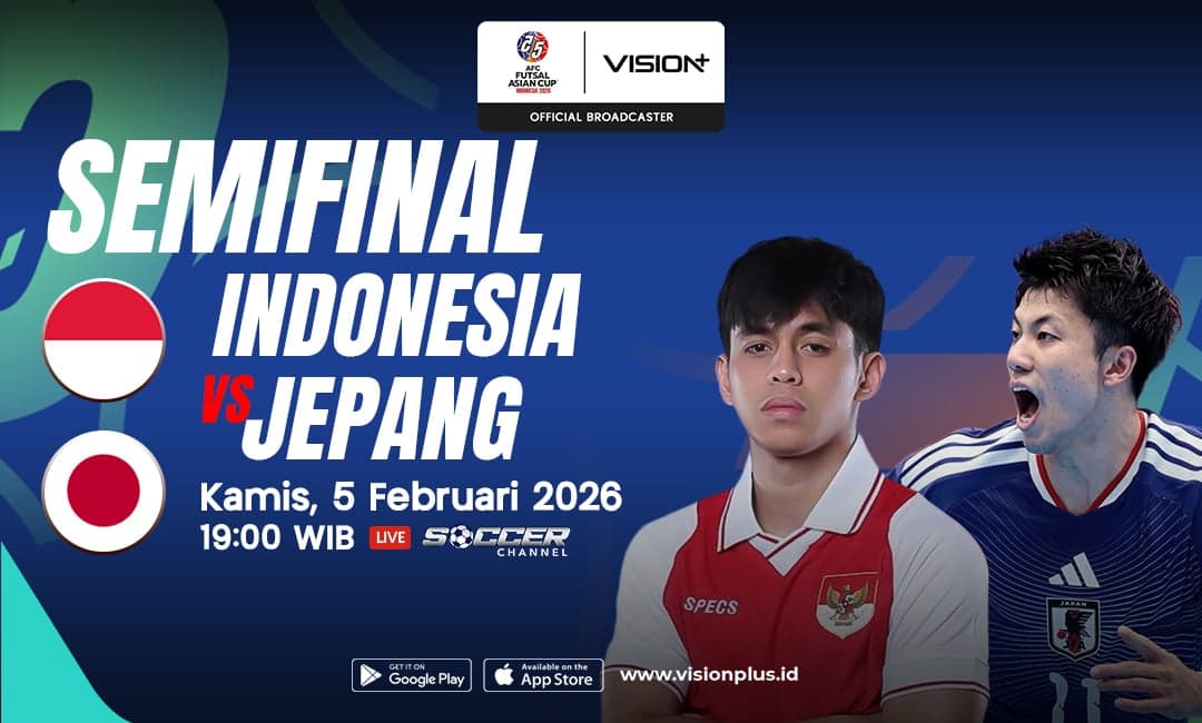 Link Live Streaming Timnas Futsal Indonesia Vs Jepang di Semifinal Piala Asia Futsal 2026 Malam Ini Link Live Streaming Timnas Futsal Indonesia Vs Jepang di Semifinal Piala Asia Futsal 2026 Malam Ini