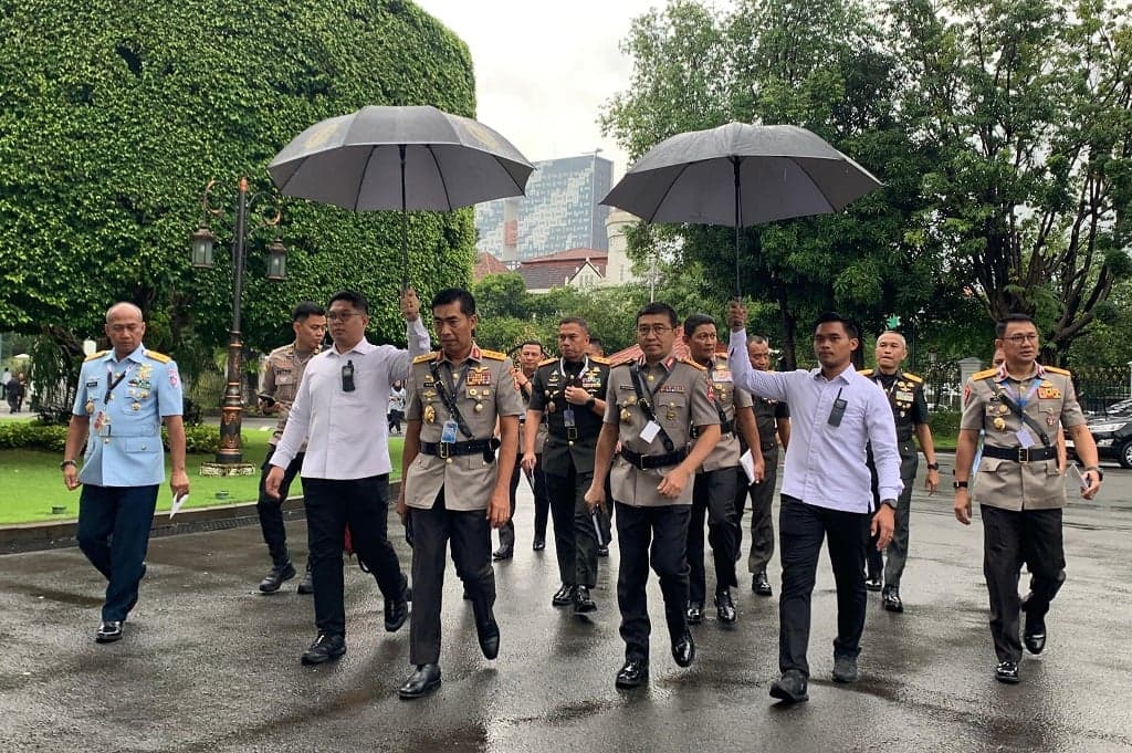 Para Perwira Tinggi TNI-Polri Merapat ke Istana, Prabowo bakal Beri Arahan Para Perwira Tinggi TNI-Polri Merapat ke Istana, Prabowo bakal Beri Arahan