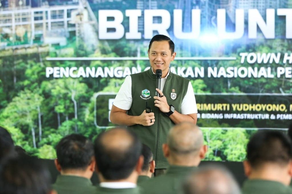 Implementasi Instruksi Gerakan Indonesia ASRI, Menko AHY Canangkan Galang RTHB Implementasi Instruksi Gerakan Indonesia ASRI, Menko AHY Canangkan Galang RTHB