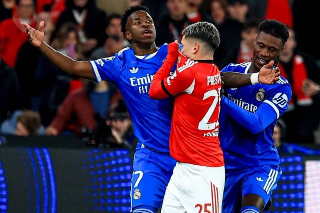 Gianluca Prestianni Bantah Tuduhan Rasis ke Vinicius Junior, Benfica Rilis Bukti Video Gianluca Prestianni Bantah Tuduhan Rasis ke Vinicius Junior, Benfica Rilis Bukti Video