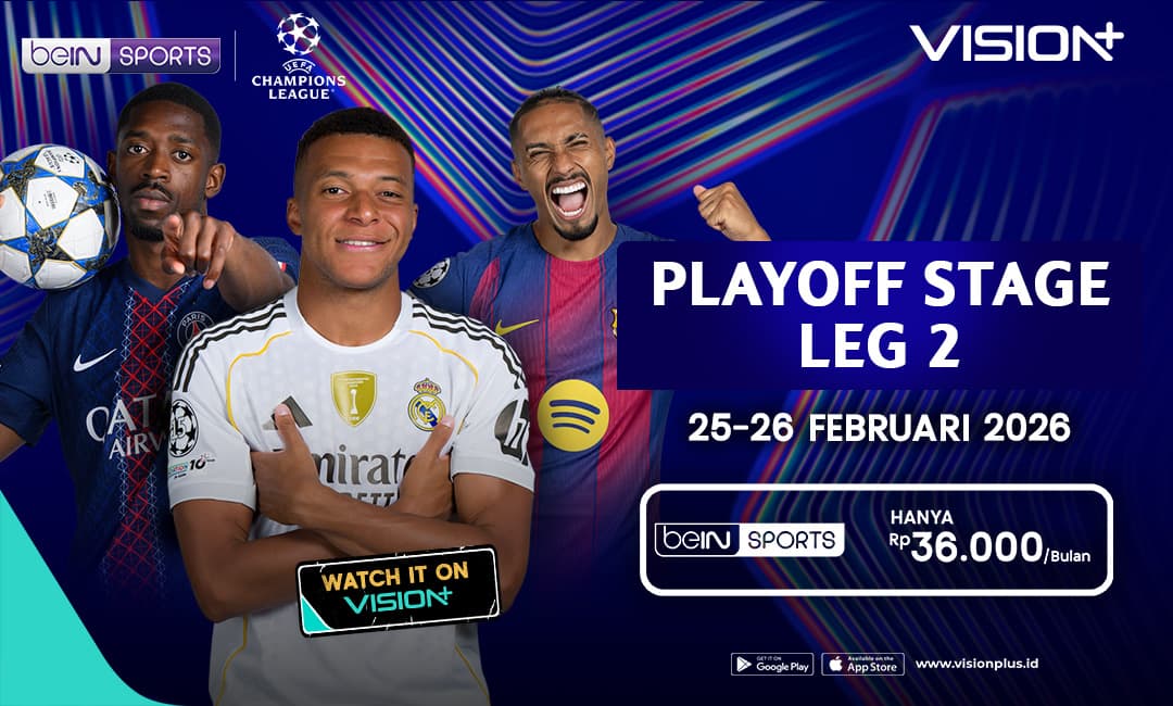 Jadwal Siaran Langsung Leg 2 Playoff 16 Besar Liga Champions 2025-2026, Live Streaming di Sini! Jadwal Siaran Langsung Leg 2 Playoff 16 Besar Liga Champions 2025-2026, Live Streaming di Sini!