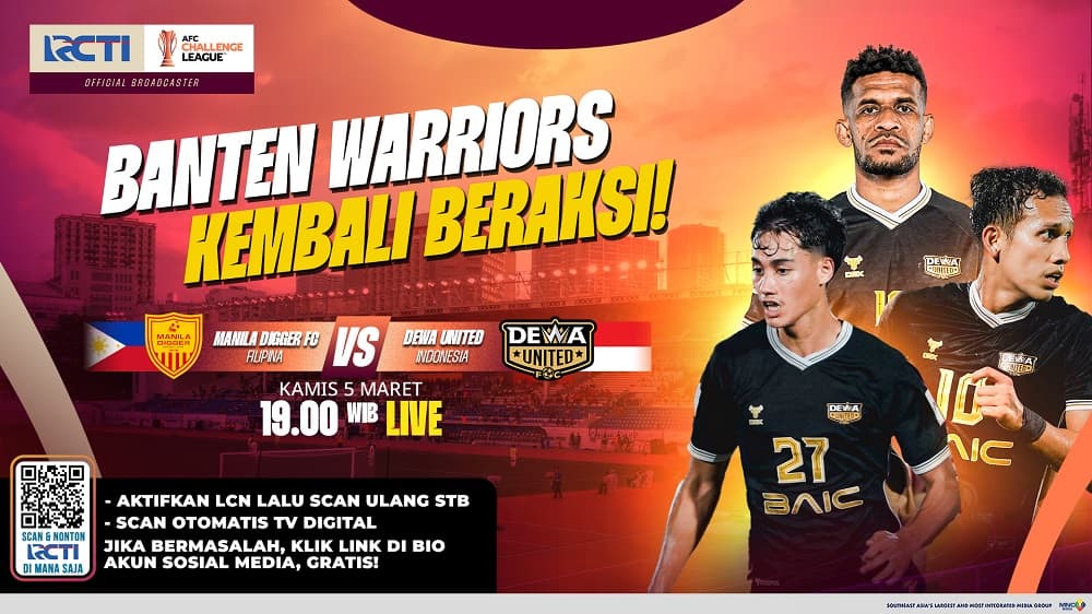 Live RCTI! Dewa United FC Vs Manila Digger FC di Perempat Final AFC Challenge League Live RCTI! Dewa United FC Vs Manila Digger FC di Perempat Final AFC Challenge League