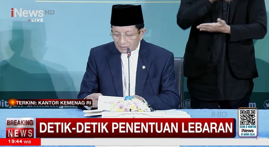 Breaking News: Hasil Sidang Isbat Tetapkan Idulfitri 1447 H Sabtu 21 Maret 2026 Breaking News: Hasil Sidang Isbat Tetapkan Idulfitri 1447 H Sabtu 21 Maret 2026