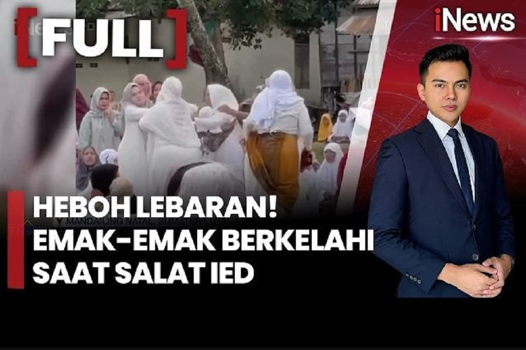Viral! Emak-Emak Berkelahi saat Salat Id di Mandailing Natal Sumut Viral! Emak-Emak Berkelahi saat Salat Id di Mandailing Natal Sumut