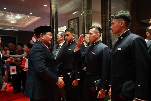 Semangat Juang Taruna Indonesia Menggema Sambut Kedatangan Prabowo di Jepang Semangat Juang Taruna Indonesia Menggema Sambut Kedatangan Prabowo di Jepang