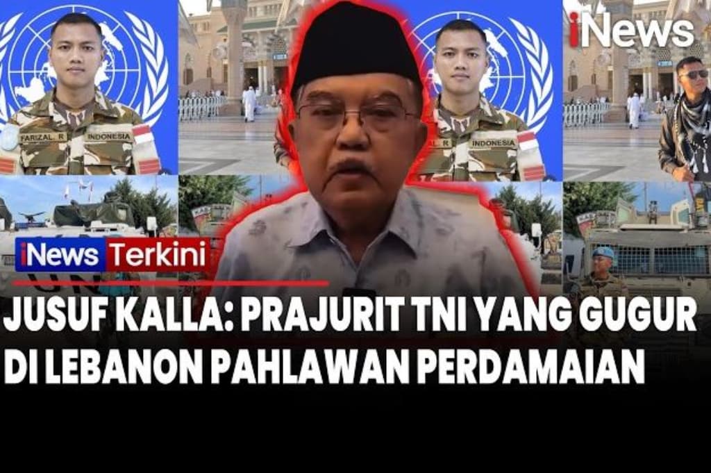Jusuf Kalla: Prajurit TNI yang Gugur di Lebanon Pahlawan Perdamaian Jusuf Kalla: Prajurit TNI yang Gugur di Lebanon Pahlawan Perdamaian