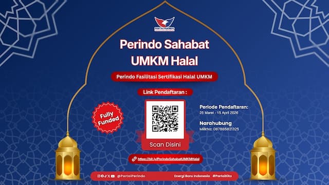 Perindo Hadirkan Program Sertifikasi Halal untuk UMKM, Bangun Kepercayaan Konsumen ke Penguatan Ekonomi Rakyat Perindo Hadirkan Program Sertifikasi Halal untuk UMKM, Bangun Kepercayaan Konsumen ke Penguatan Ekonomi Rakyat
