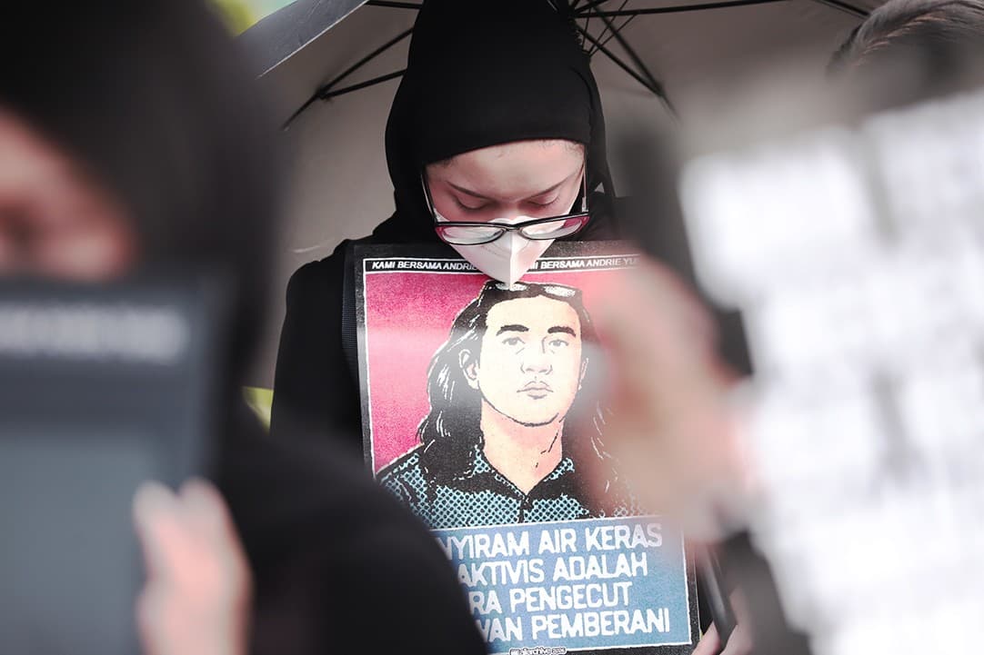 TAUD Laporkan Kasus Penyiraman Air Keras Andrie Yunus ke Bareskrim TAUD Laporkan Kasus Penyiraman Air Keras Andrie Yunus ke Bareskrim