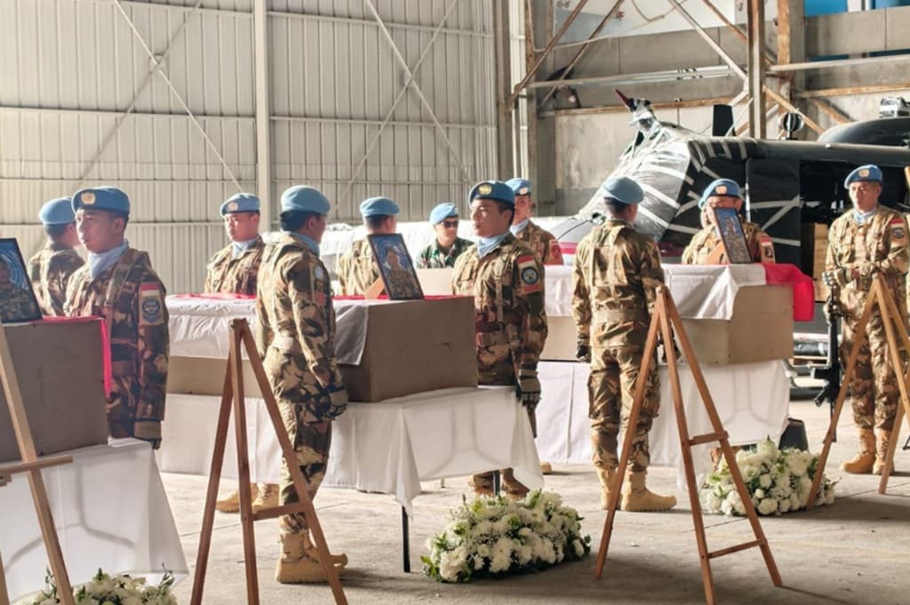 Pemerintah Pastikan Pemulangan Jenazah 3 Prajurit TNI Penjaga Perdamaian yang Gugur di Lebanon Pemerintah Pastikan Pemulangan Jenazah 3 Prajurit TNI Penjaga Perdamaian yang Gugur di Lebanon