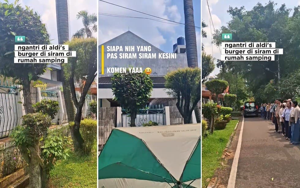 Viral, Antrean Pembeli Aldi’s Burger Disiram Penghuni Komplek Viral, Antrean Pembeli Aldi’s Burger Disiram Penghuni Komplek