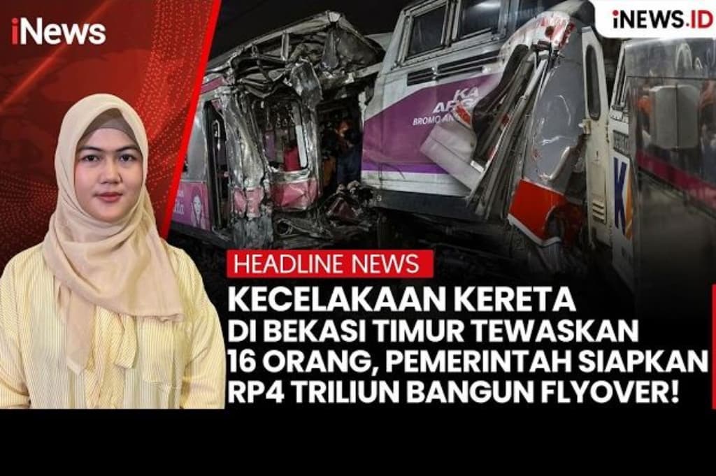 Kecelakaan Kereta Api di Bekasi, Pemerintah Siapkan Rp4 Triliun Bangun Flyover Kecelakaan Kereta Api di Bekasi, Pemerintah Siapkan Rp4 Triliun Bangun Flyover