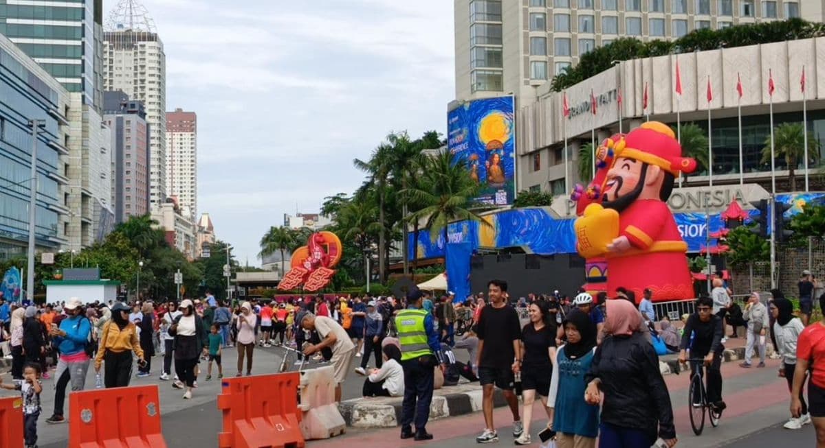 Jelang Ramadan, Warga Padati CFD Jalan Sudirman-Tamrin Jakpus Jelang Ramadan, Warga Padati CFD Jalan Sudirman-Tamrin Jakpus