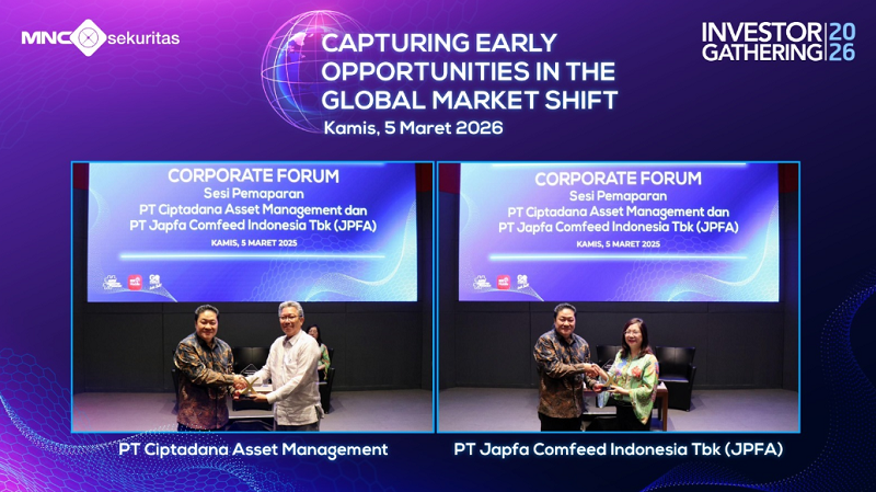 Ciptadana Asset Management dan JPFA Meriahkan Acara MNC Sekuritas Corporate Forum 2026 Ciptadana Asset Management dan JPFA Meriahkan Acara MNC Sekuritas Corporate Forum 2026