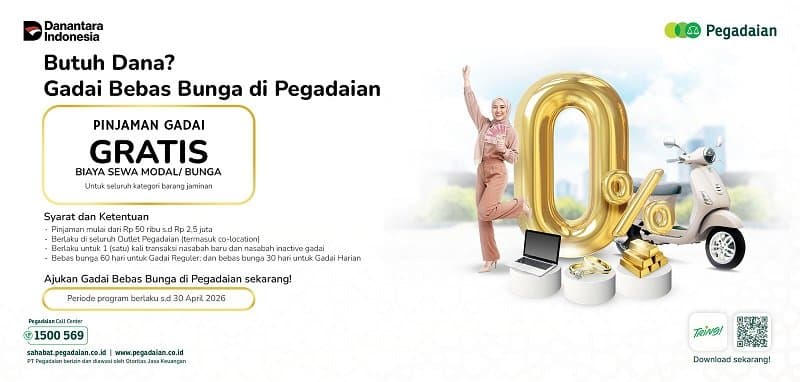 Perkuat Ekonomi Kerakyatan, Pegadaian Kembali Hadirkan Gadai Bebas Bunga Perkuat Ekonomi Kerakyatan, Pegadaian Kembali Hadirkan Gadai Bebas Bunga