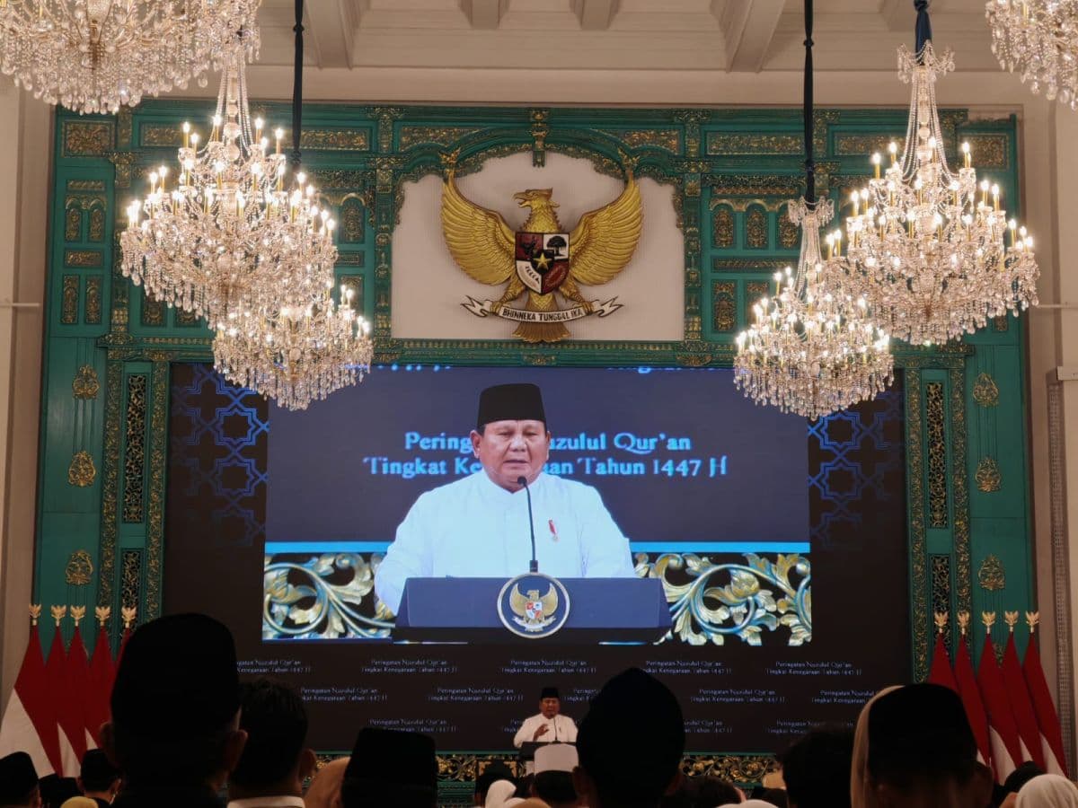 Nuzulul Quran di Istana, Prabowo: Semoga Menambah Kebaikan dan Keberkahan Nuzulul Quran di Istana, Prabowo: Semoga Menambah Kebaikan dan Keberkahan