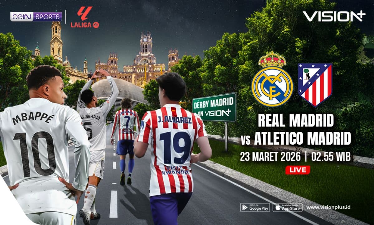 Link Live Streaming Real Madrid vs Atletico Madrid di LaLiga 2025-2026 di Vision+ Link Live Streaming Real Madrid vs Atletico Madrid di LaLiga 2025-2026 di Vision+